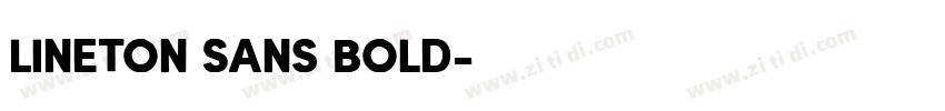 Lineton Sans Bold字体转换